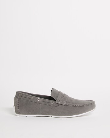 Suede Look Driving Moccasin Wide Fit