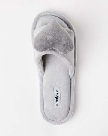 Loverly 3D Heart Slipper Wide Fit Simply Comfort