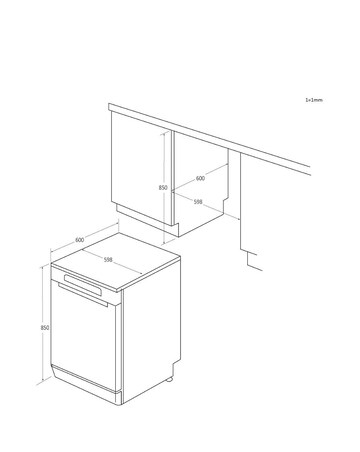 Hoover H-Dish 700 HF4A4S3PSA-80 14 Place Full Size WiFi Dishwash Graph Install