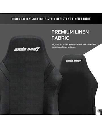 AndaSeat Luna Premium Gaming Chair - Black Fabric