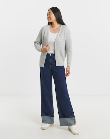 Grey Marl Edge To Edge Cardigan