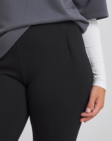 Black Ponte Stretch Treggings