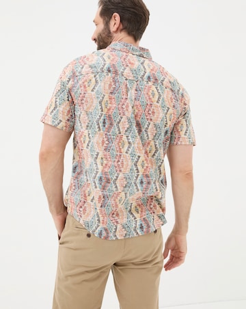 FatFace Hexagon Tile Print Shirt
