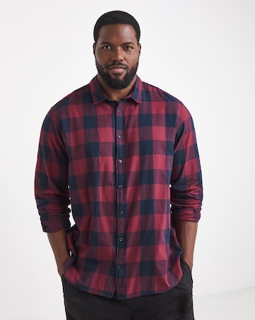 Jack & Jones Gingham Check Shirt - Port/Navy