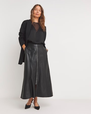 Satin Mix Sheer Vest