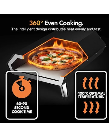 VonHaus Gas Pizza Oven with Accessories
