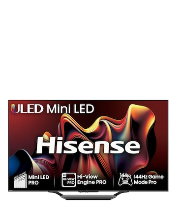 Hisense 55in 55U7NQTUK Smart 4K UHD HDR Mini-LED TV with Amazon Alexa