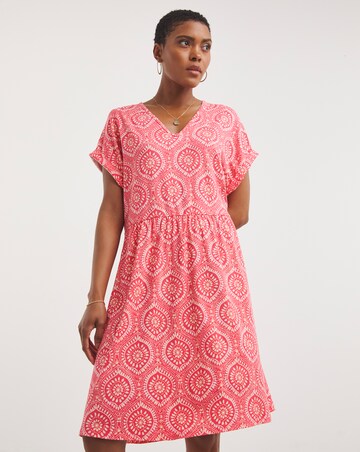 2 Pack Smock Dress With Cap Sleeve