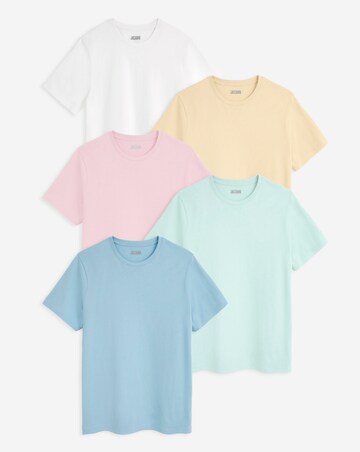 5 Pack Pure Cotton Crew Neck T-Shirts