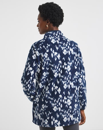 Zip Through Longline Fleece