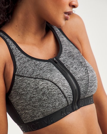 High Impact Zip Front Fastening Sports Bra B-F