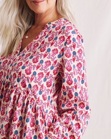 Julipa Tiered Pure Cotton Swing Tunic