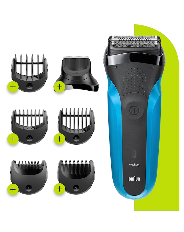 Braun S3 Shave & Style 310BT Electric Shaver, Wet & Dry Razor for Men