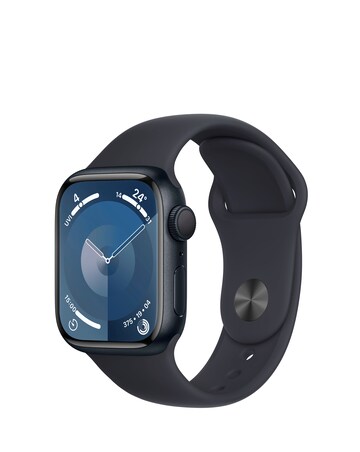 Apple Watch Series 9 GPS 41mm Midnight Aluminium Case with Sport Band - S/M