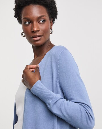 Blue Edge to Edge Cardigan