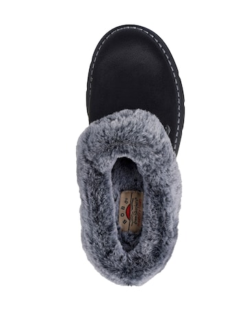 Skechers Keepsakes Lite Vegan Leather Slipper with Faux Fur - Standard Fit