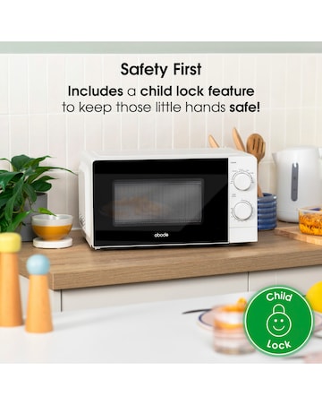 Abode 20 Litre White Manual Microwave
