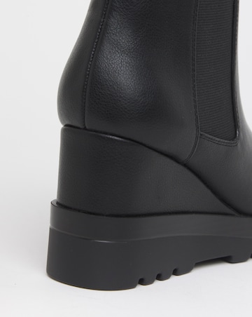 Piza Wedge Chelsea Ankle Boots - Extra Wide Fit (EEE)