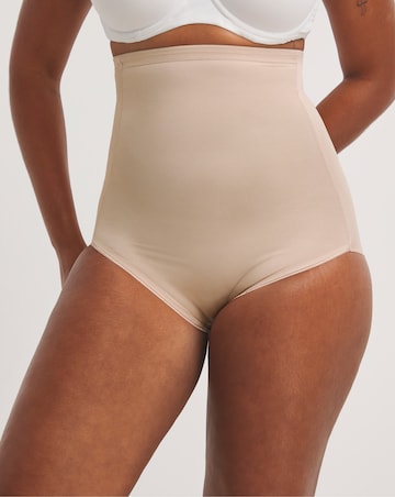 Naomi&Nicole Medium Control Tummy Shaping Hi Waist Briefs Nude