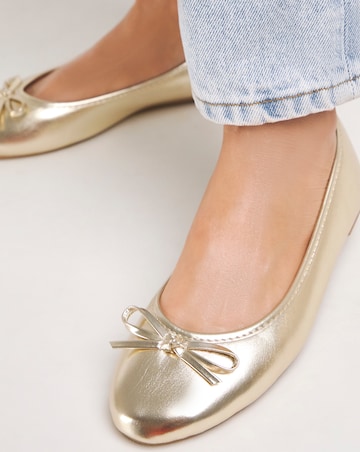 Selena Classic Flat Ballerina Shoes - Extra Wide Fit (EEE)