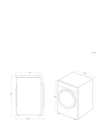 Hoover H-Dry 350 HRE C9TBE-80 Wifi Connected 9kg Condenser Tumble Dryer - White