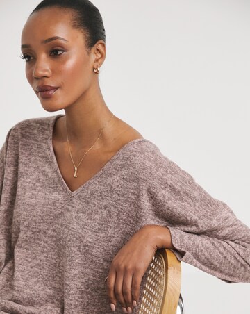 Pink V Neck Soft Touch Longline Top