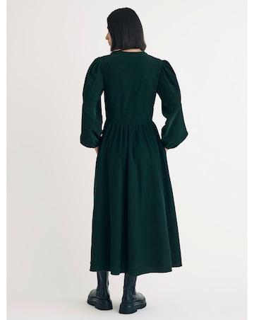 Nobody's Child Green Starlight Cord Midaxi Dress