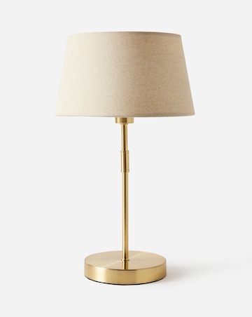 Julipa Gold Brass & Linen Shade Table Lamp
