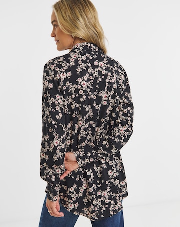 Dipped Back Viscose Shirt