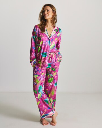 Figleaves Floral Revere Pyjama Set In A Bag