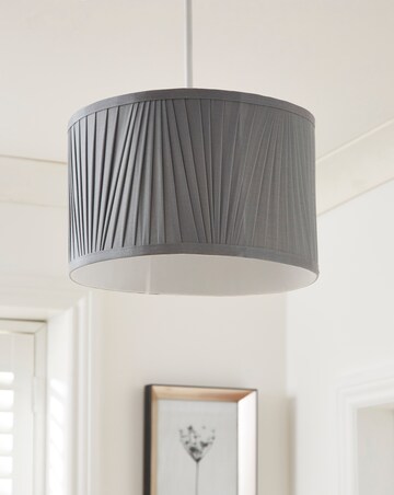 Grey Pleated Shade 30cm