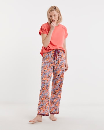 Joe Browns Jersey Pyjama Set Tropical Print