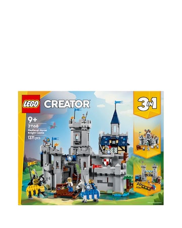 LEGO Creator 3in1 Medieval Horse Knight Castle Playset 31168