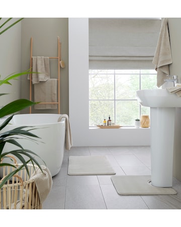 Catherine Lansfield Anti Bacterial 6 Piece Cotton Towel Bale Natural