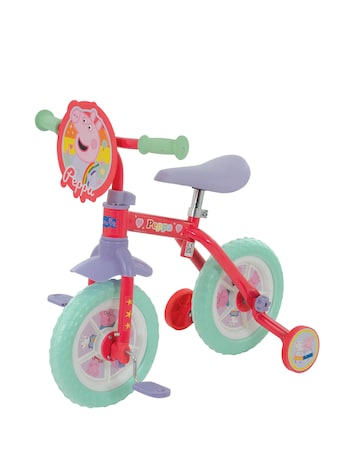Peppa Pig My First 2-in-1 10 Inch Training Bike