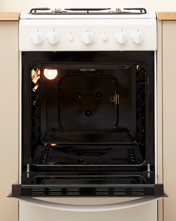 Indesit Cloe IS5G1KMW Gas Single 50cm Cooker White