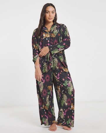 Button Through Plisse Lounge Set