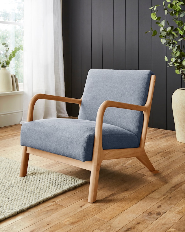 Fletcher Wooden Accent Chair