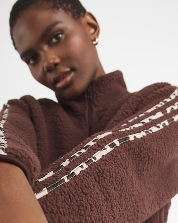 adidas Animal 3 Stripe 1/4 Zip Top