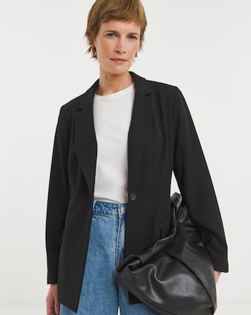 Black Tailored Single Breasted Blazer