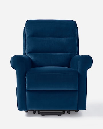 Brockton Velvet Electric Recliner Armchair