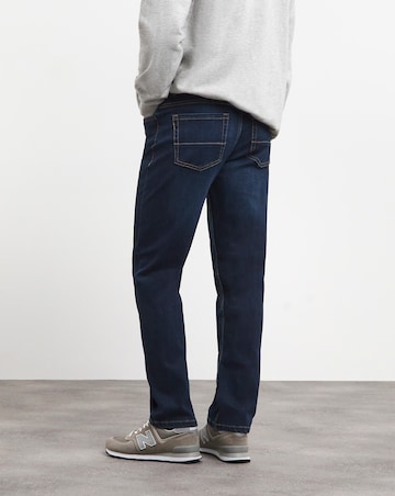 Indigo Wash Straight Leg Jeans