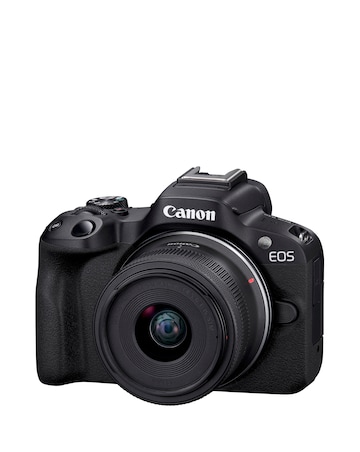 Canon EOS R50 APS-C Mirrorless Camera inc RF-S 18-45mm Lens Creator Kit - Black