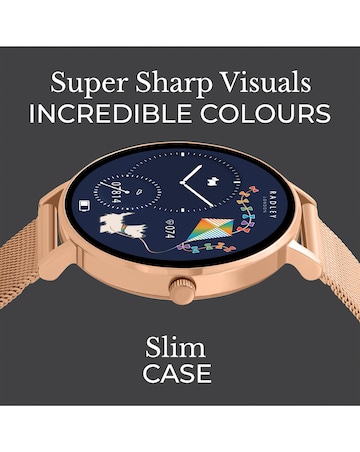 Radley Series 28 AMOLED Mesh Strap Watch - Rose Gold