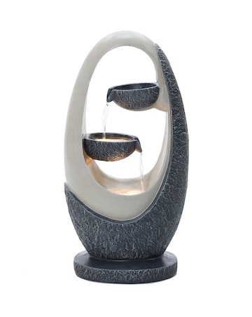 Charles Bentley 2 Tier Cascading Bowls Oval Water Feature