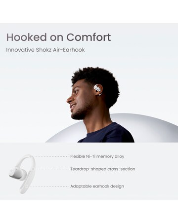 Shokz OpenFit Air True Wireless Open-Ear Earbuds - White
