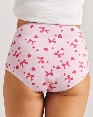 Pretty Secrets (6 Pack) Cotton Full Fit Brief Knickers