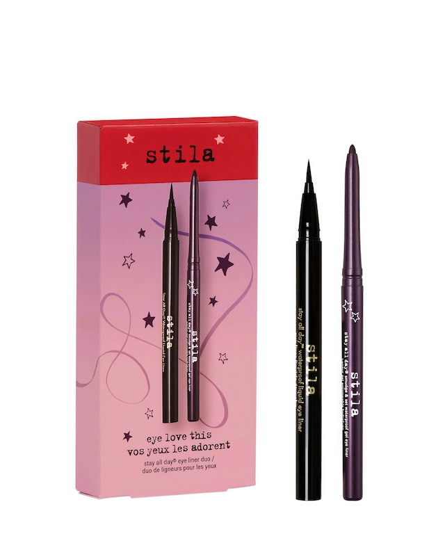 Stila Eye Love This Stay All Day Eyeliner Duo Black & Plumfull.  Worth 39GBP