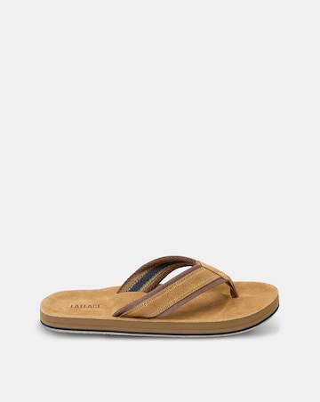 FatFace Burcott Flip Flop - Tan Brown