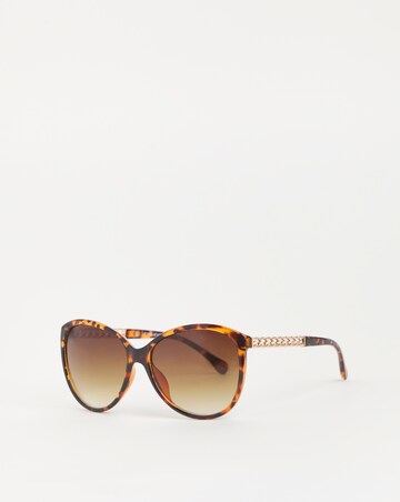 Kelly Tortoiseshell Chain Sunglasses